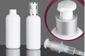 Бяла пластмасова бутилка 150 ml PP 24 Бяла пластмасова бутилка 150 ml PP 24