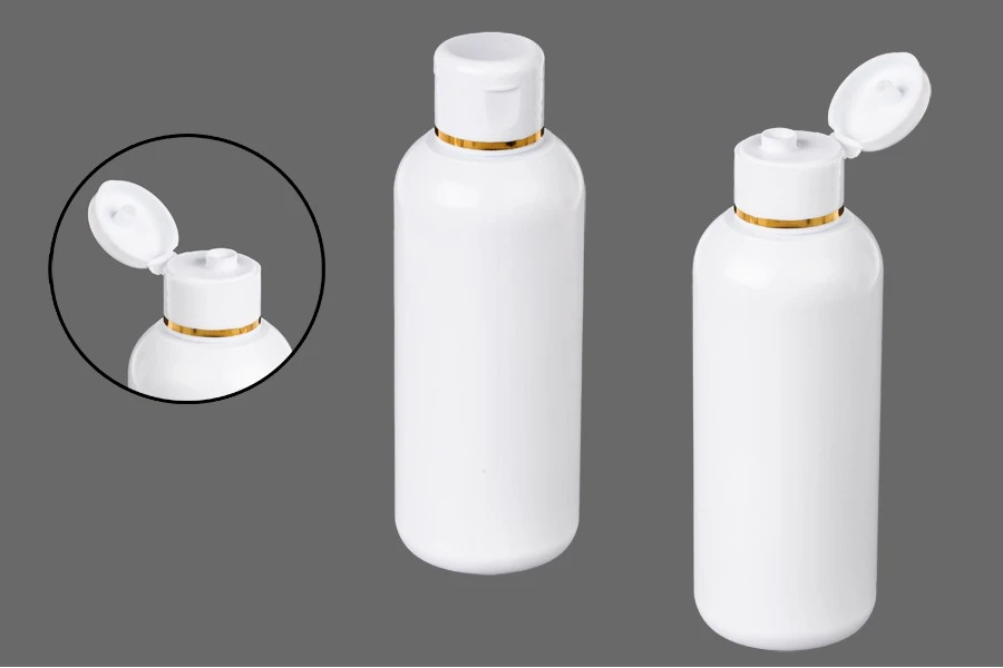 Бяла пластмасова бутилка 150 ml PP 24 Бяла пластмасова бутилка 150 ml PP 24