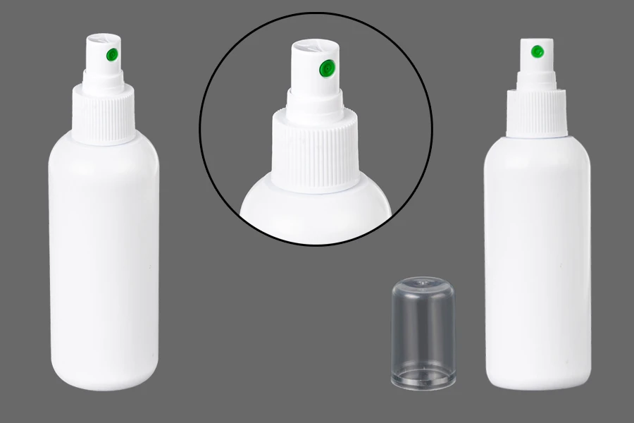 Бяла пластмасова бутилка 150 ml PP 24 Бяла пластмасова бутилка 150 ml PP 24
