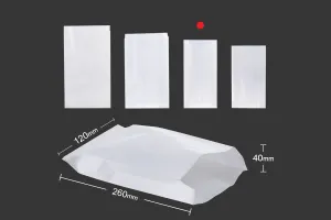 Маслоустойчив бял плик с размери  120x40x260 мм-2