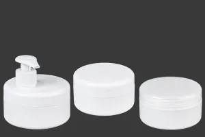 Пластмасов бял или прозрачен буркан 250 мл без капачка-изображение_група