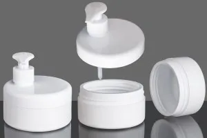 Пластмасов бял или прозрачен буркан 250 мл без капачка-изображение_група