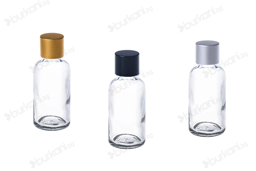 Алуминиеви  UV сребристи, златисти и черни  ΜΑΤ капачки с PP18mm с вътрешен разделител-изображение_група