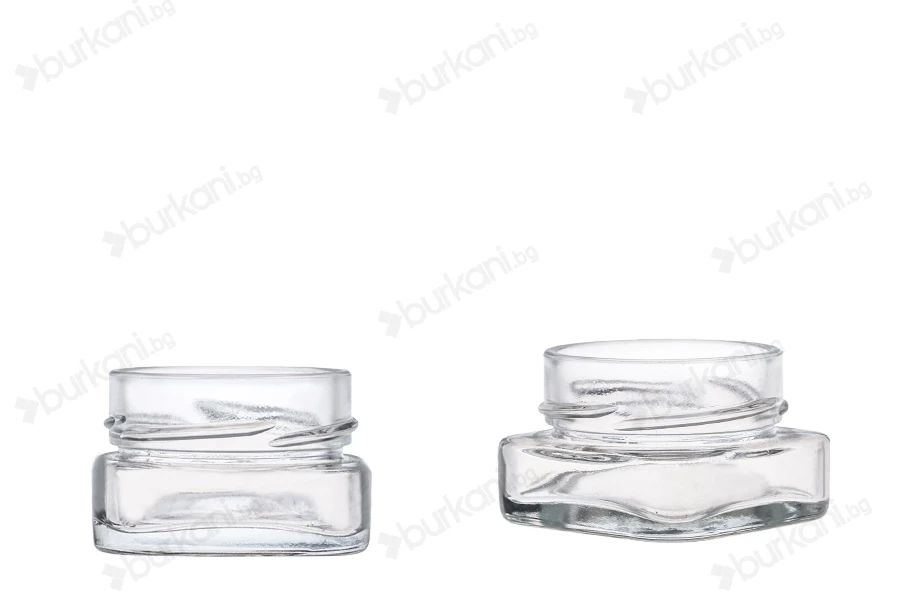 Квадратно бурканче 40ml за козметика с алуминиева капачка T.O 58 Deep-изображение_продукт