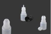 Пластмасова млечна бутилка 5 ml с черна пластмасова капачка CRC и пластмасов дозатор за електронна цигара - 50 бр. Пластмасова млечна бутилка 5 ml с черна пластмасова капачка CRC и пластмасов дозатор за електронна цигара - 50 бр.