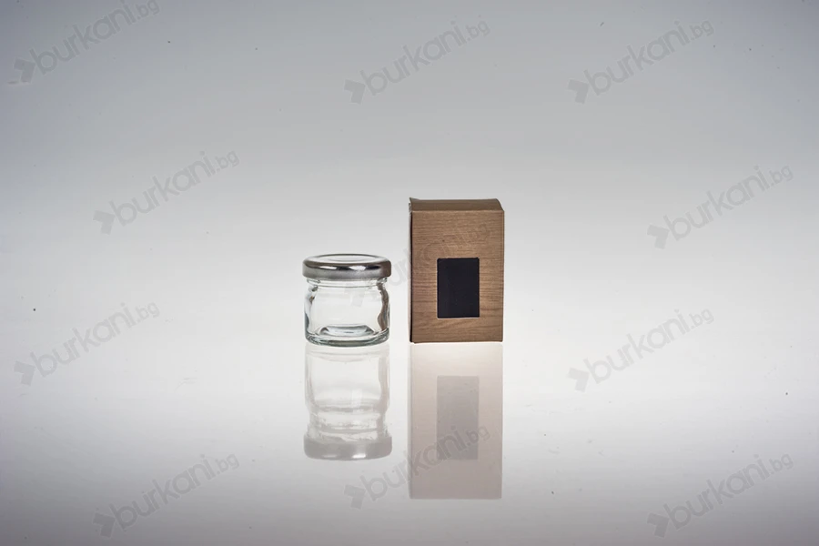 Хартиена кутия за бурканчета 30ml и  40ml, с размери 45x45x65 - 50 бр.-изображение_група