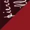 Bordeaux with crimson and white print