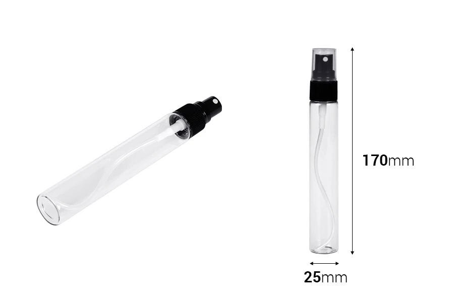 Стъклена тубичка 50 мл със спрей пулверизатор-изображение_размери
