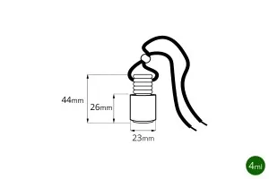 Малки шишенца парфюм за колаъа 4ml с дървена капачка (25 броя)-3