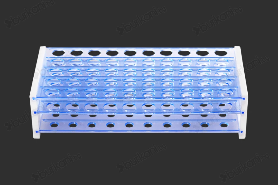 Пластмасова стойка с размери  256x113x64 mm - 50 позиции ( размер на дупката 16 mm)-изображение_продукт