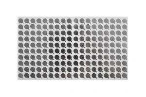 Алуминиев сребрист самозалепващ се уплътнител  8 мм сребро - 180 бр-изображение_размери