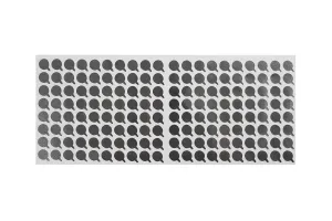 Самозалепващо се алуминиево уплътнение с размер 10 мм сребро-160 бр.-изображение_размери