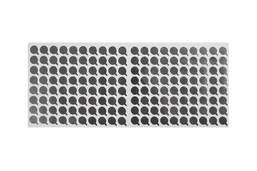 Самозалепващо се алуминиево уплътнение с размер 10 мм сребро-160 бр.-изображение_размери