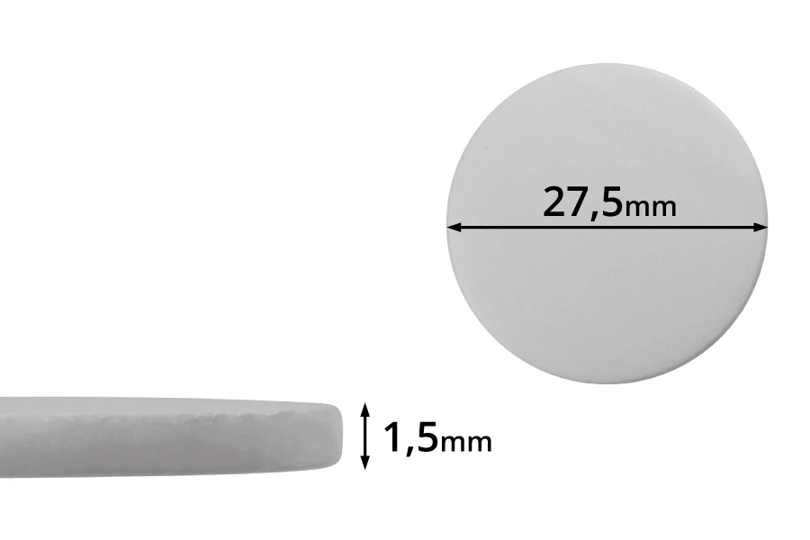 Пластмасов бял уплътнител  27 mm  (PE)- 100 бр-изображение_продукт