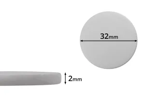 Пластмасов уплътнител бял 32 мм  (PE foam) - 100 бр-1
