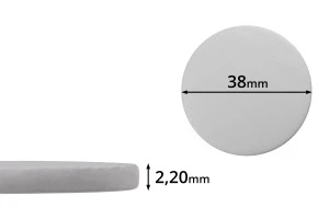 Пластмасов уплътнител бял 38 мм  (PE foam)  - 100 бр.-1