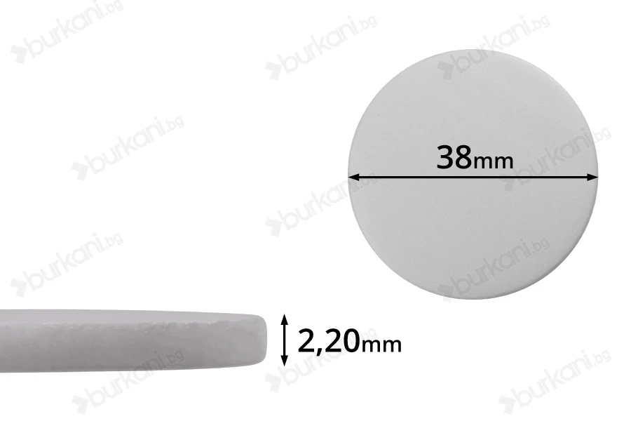 Пластмасов уплътнител бял 38 мм  (PE foam)  - 100 бр.-изображение_продукт