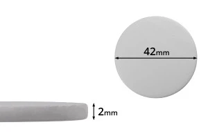 Пластмасово уплътнение бяло 42 мм  (PE foam)  - 100 бр-1