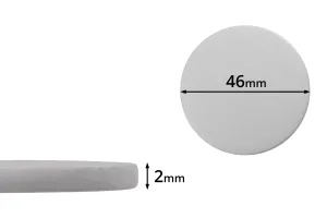 46 мм пластмасовο уплътнение (PE foam) бялo - 100 бр-1