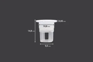 Пластмасов дозатор (PE) - диаметър 10,8 mm - 50 бр./пакет-3