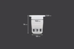 Пластмасов дозатор  (PE) с диаметър 10,5 mm - 50 бр./пакет-3