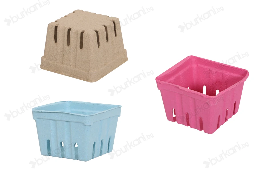 Кошници за плодове 110x110x75 mm от рециклирана хартия-изображение_продукт