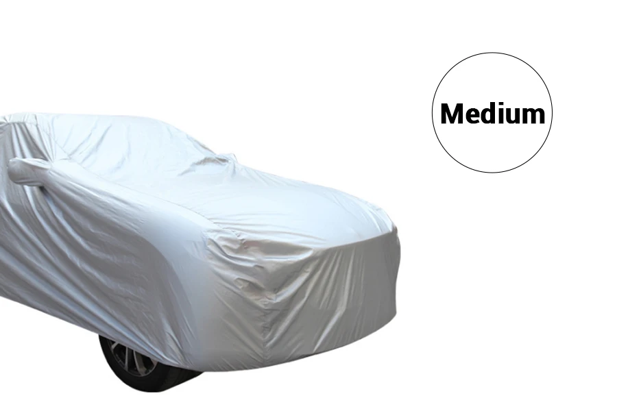 Водоустойчиво и слънцезащитно покривало за кола - М размер-изображение_размери