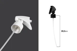 Plastic spray pump 28/410 in different colors with safety-изображение_размери