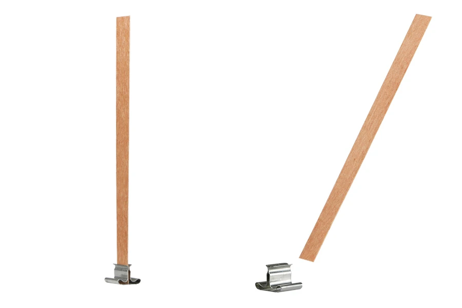 Дървени фитили 10х150 мм с метална основа за свещи - 25 бр Дървени фитили 10х150 мм с метална основа за свещи - 25 бр-изображение_продукт