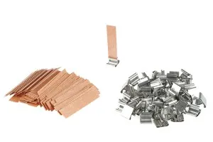 Дървени фитили 13х60 мм с метална основа за свещи -25 бр/ пакет-3