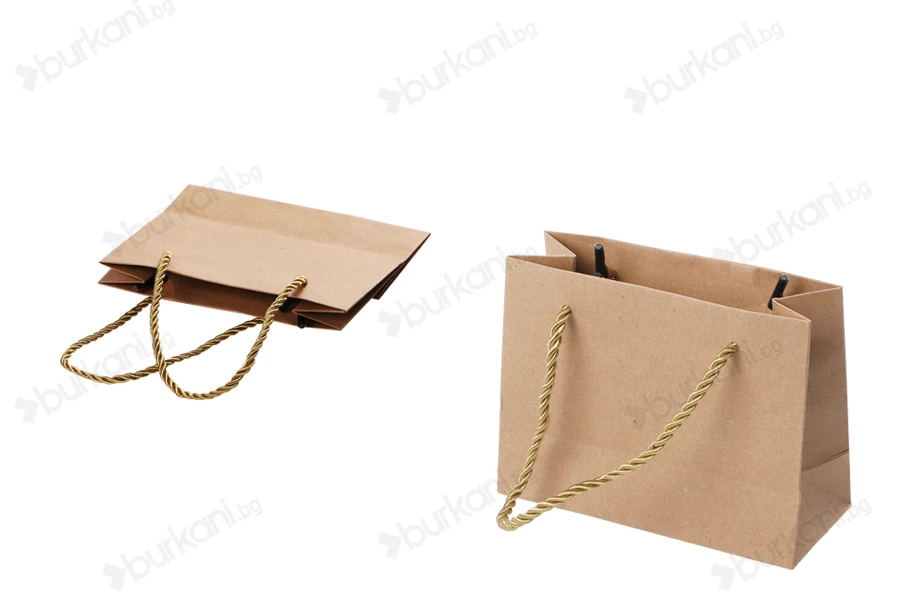 Хартиена подаръчна чанта с размер 145x60x115 mm   - 12 бр.-изображение_продукт