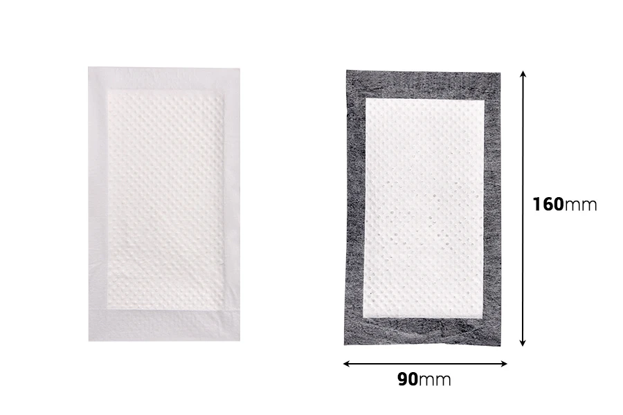 Pëlhura thithëse mishi 130x80 mm në ngjyrë të zezë - 500 copë-изображение_размери