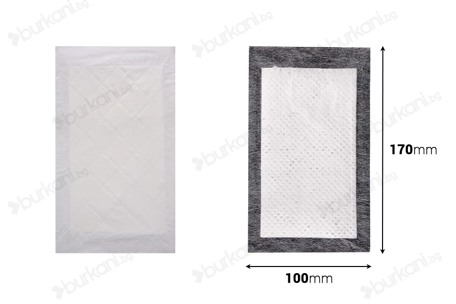 Pëlhura thithëse mishi 160x90 mm - 500 copë-изображение_размери