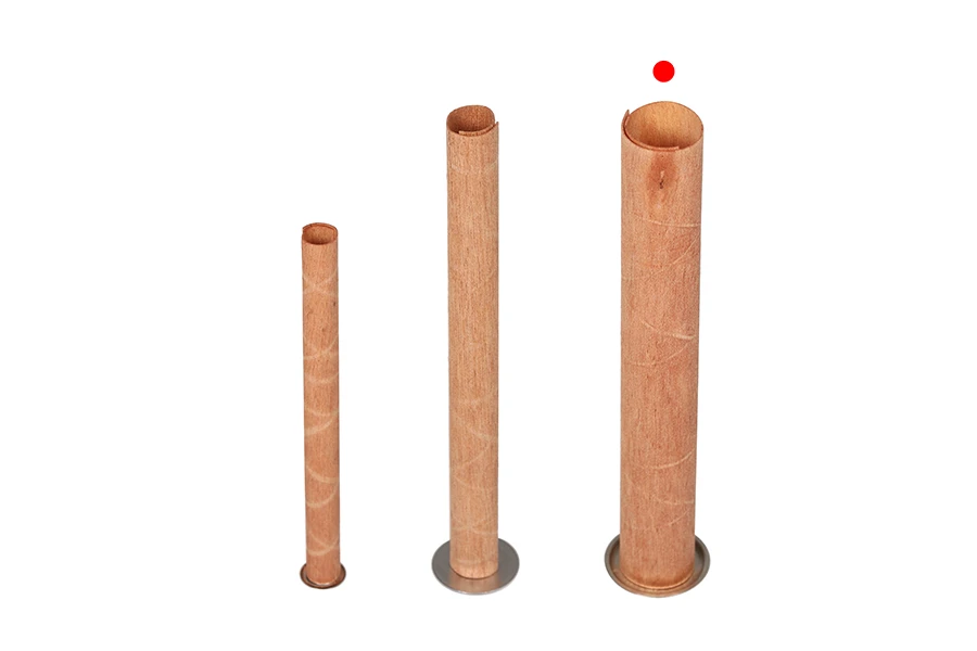 Дървени цилиндични фитили 15х120 мм за свещи на метална основа -25 бр./пакет Дървени цилиндични фитили 15х120 мм за свещи на метална основа -25 бр./пакет-