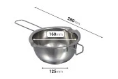 Метален съд (инокс) 600мл (bain marie) Метален съд (инокс) 600мл (bain marie)