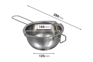 Метален съд (инокс) 600мл  (bain marie)-2
