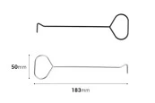 Dipper (инкокс) за свещи 183x50 mm Dipper (инкокс) за свещи 183x50 mm