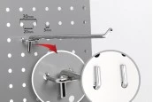 Кука единична за перфориране на щандове 250 mm-изображение_група