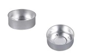 Кръгла алуминиева купа (поставка) за чаена свещ  37x14 mm  - 100 бр.