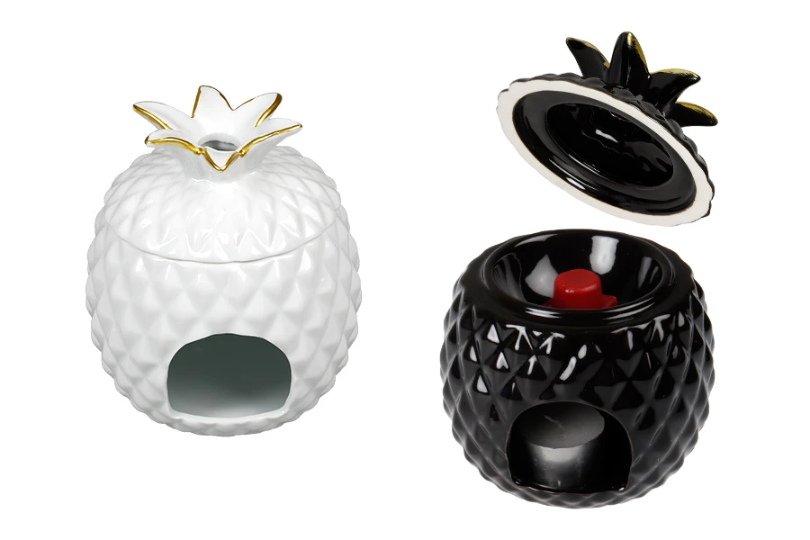 Керамично бурканче за свещички ( дифузер) във формата на ананас Керамично бурканче за свещички ( дифузер) във формата на ананас