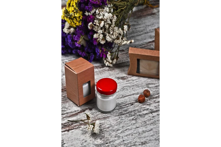 Хартиена кутия за бурканчета 30ml и 40ml, с размери 45x45x65 - 50 бр. Хартиена кутия за бурканчета 30ml и 40ml, с размери 45x45x65 - 50 бр.