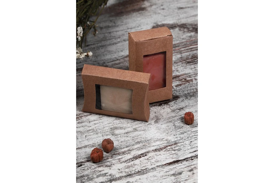 Хартиена крафт кутия с размери 95x55x20 mm за сапун Хартиена крафт кутия с размери 95x55x20 mm за сапун-изображение_група