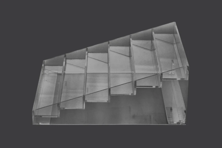 Щанд (стойка) от плексиглас с размери 273x304x126 мм Щанд (стойка) от плексиглас с размери 273x304x126 мм-изображение_размери