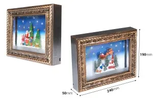 Коледна декоративна рамка със светлина и музика-изображение_размери