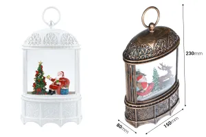 Коледен декоративен фенер, със светлина и музика-изображение_размери