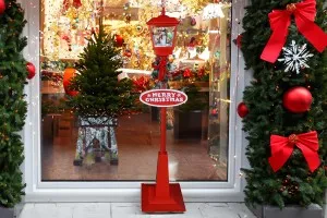 Декоративен коледен фенер с музика - 180 см-изображение_група