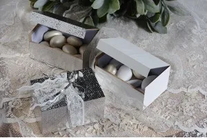 Дървена бяла кутов с размери  75x50x40-6