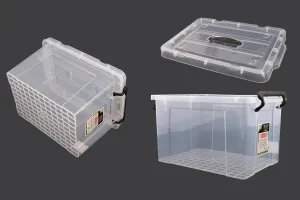 Пластмасова кутия  425x295x250 mm с капак с дръжка-3