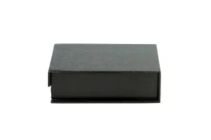 Черна луксозна кутия за бутилки за парфюм 50 мл, размери 139x89x45 mm-1