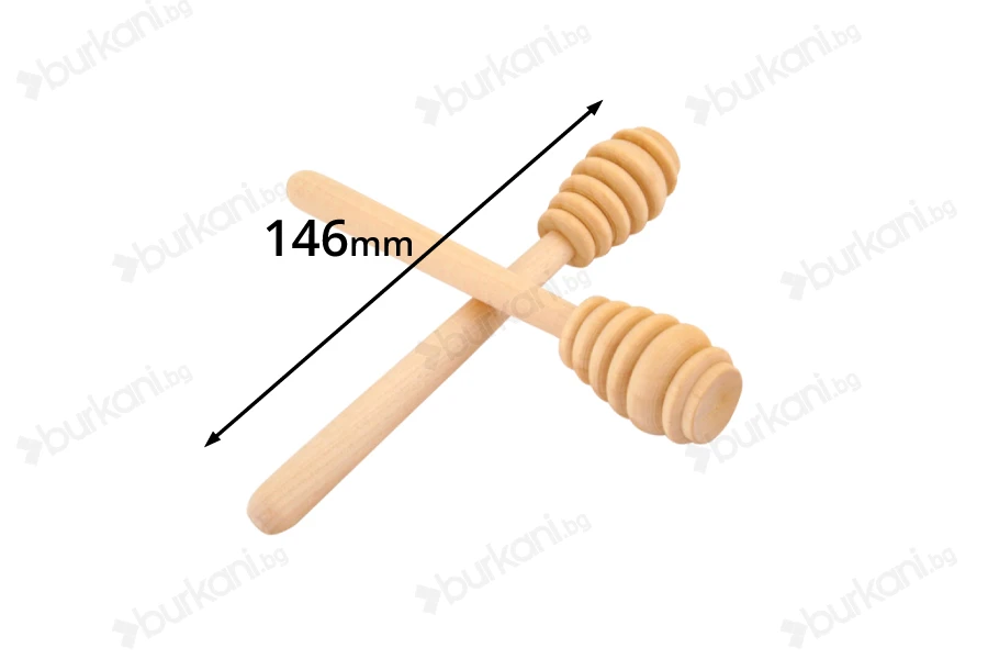 Специални дървени лъжички за мед 14 cm-изображение_продукт